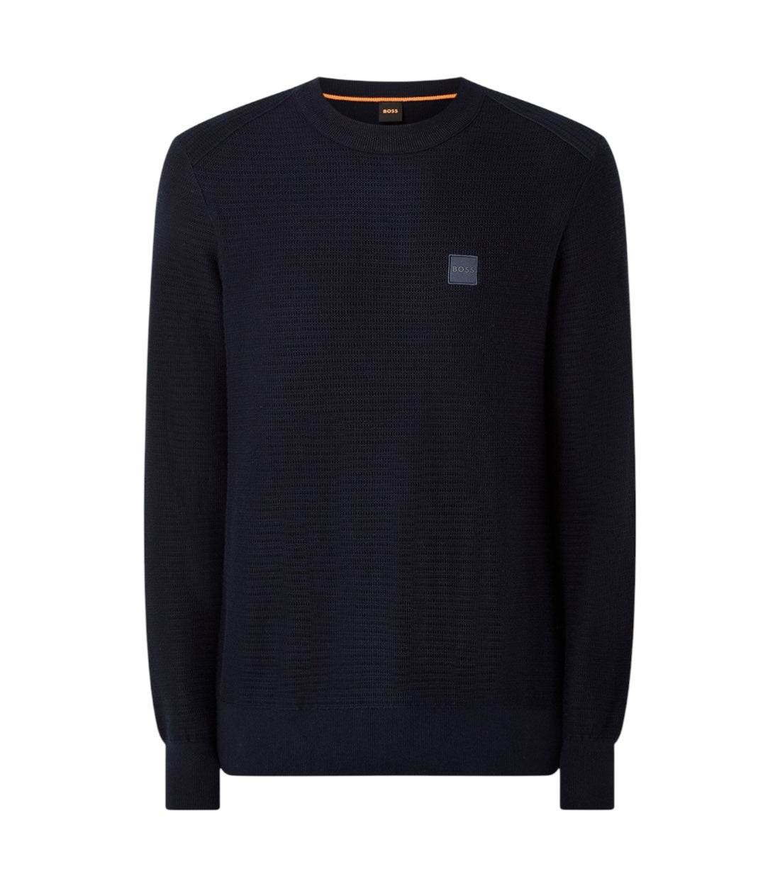 Boss Donkerblauw Anion Fijngebreide Pullover