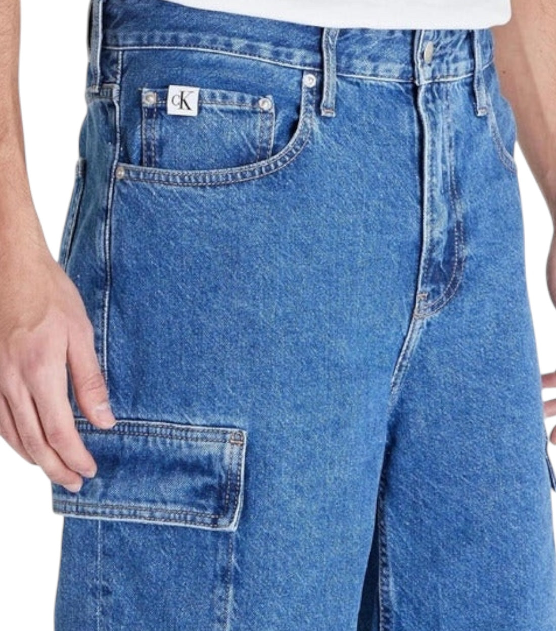 Calvin Klein Jeans Korte Spijker Cargo Broek