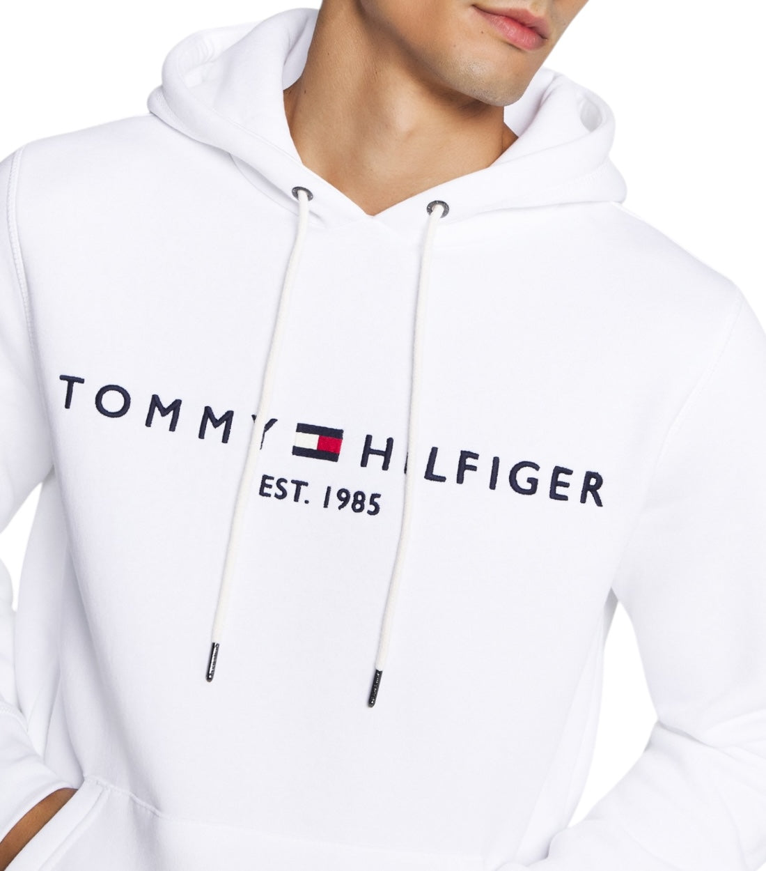 Tommy Hilfiger Jeans Wit Logo Hoodie