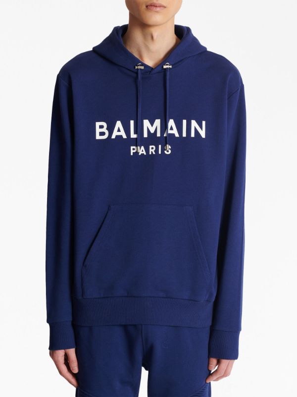 Balmain Blauw Hoodie