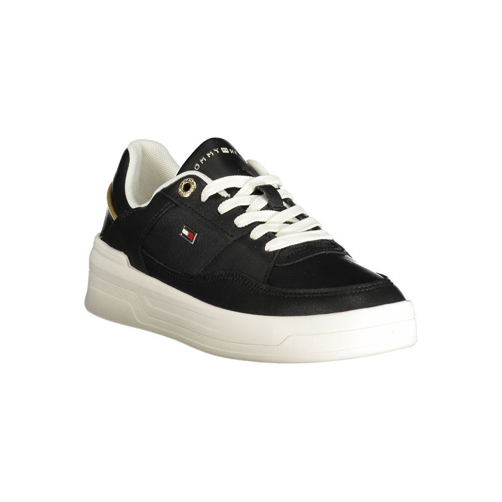 Tommy Hilfiger Zwart Lux Hardware Court Sneakers