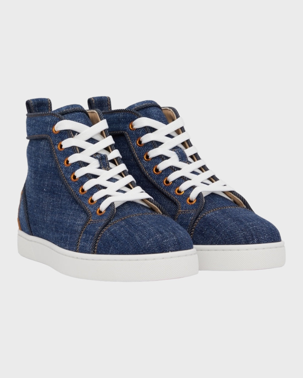 Christian Louboutin Fun Louis Denim High Top Sneakers