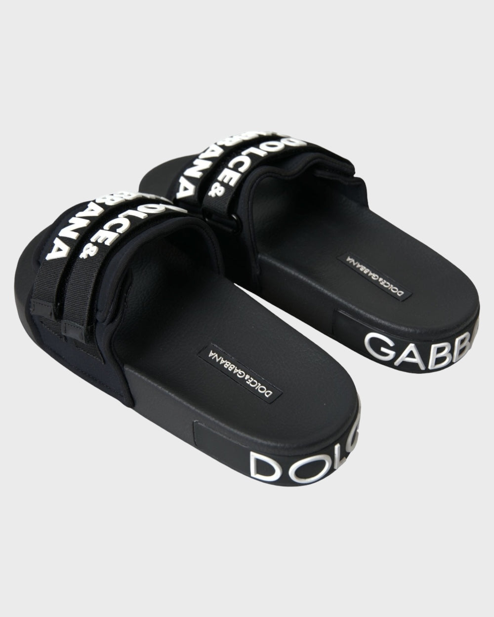 Dolce & Gabbana Zwart Beachwear Slippers