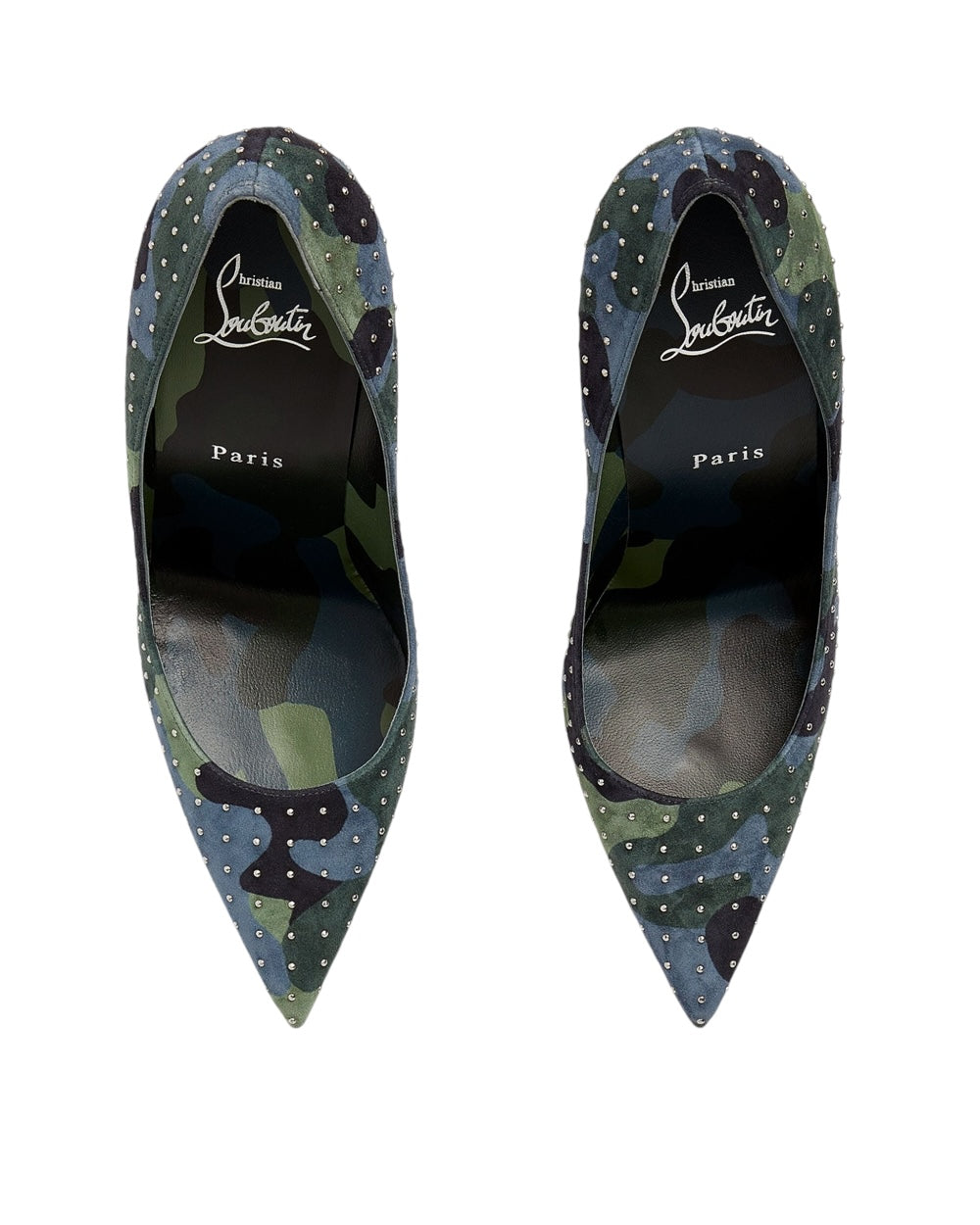 Christian Louboutin Camouflage Kate Plume Pumps 100MM Pumps