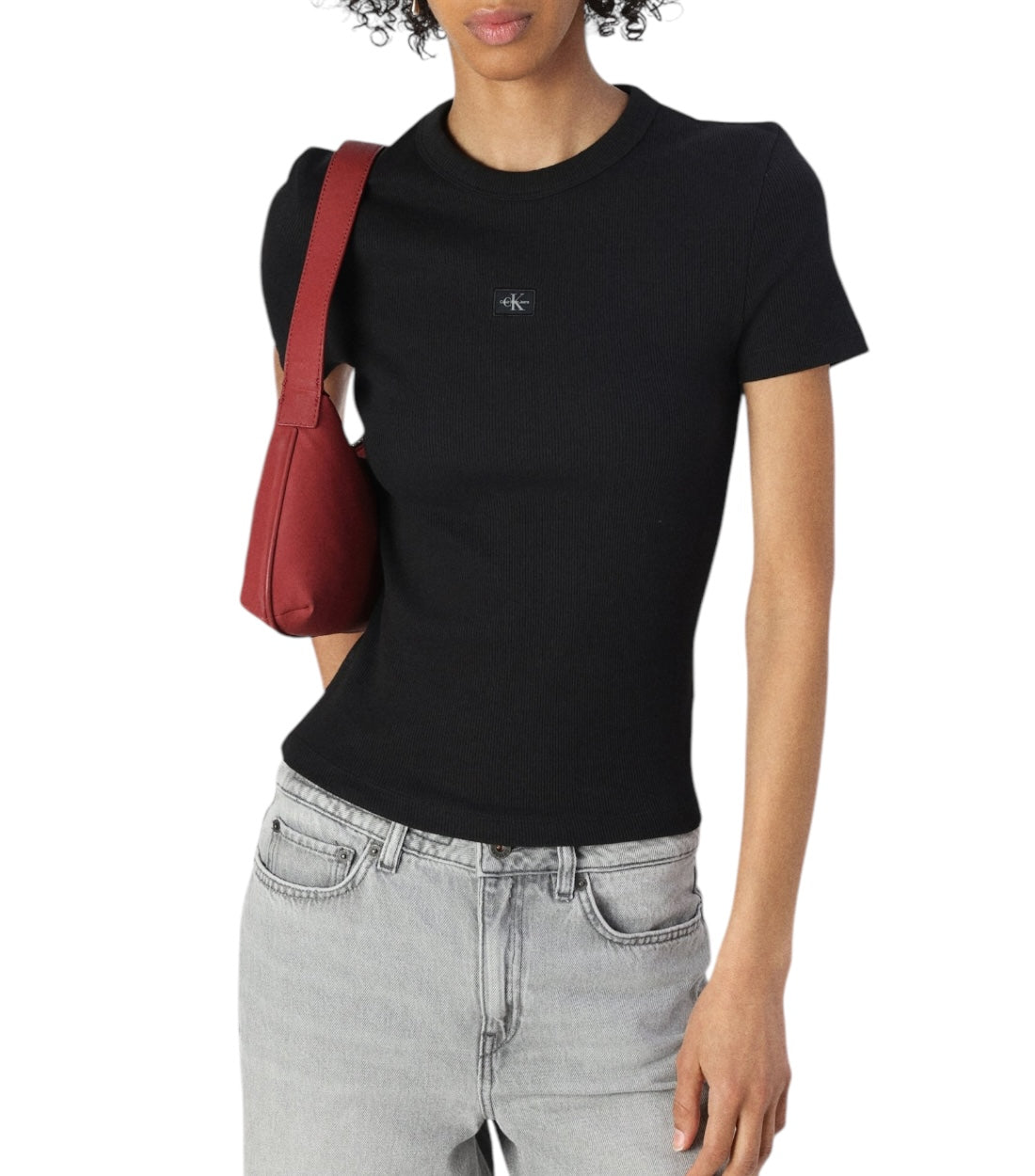 Calvin Klein Jeans Zwart T-shirt Met Label