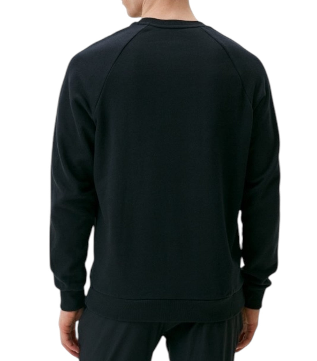 Under Armour Zwart Rival Fleece Crewneck Trui Met Logo