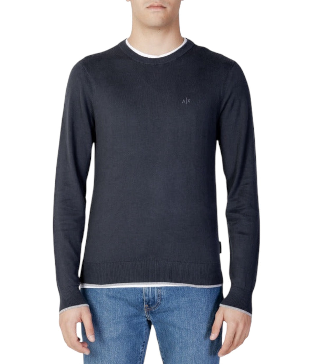 Armani Exchange Donkerblauw Breimode Met Logo