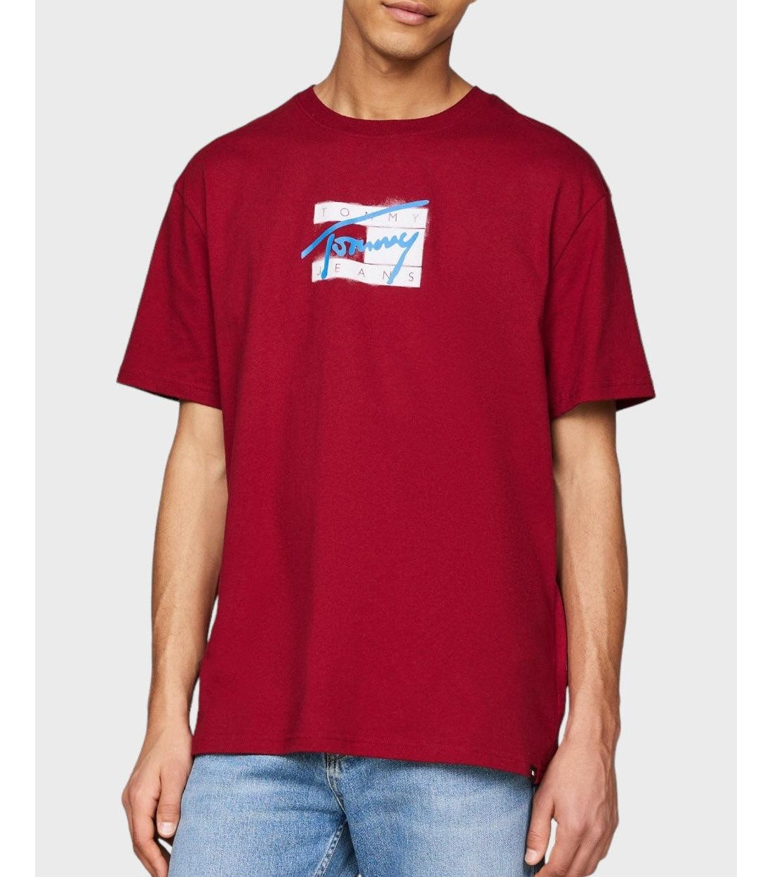 Tommy Hilfiger Bordeaux Street Flag T-shirt