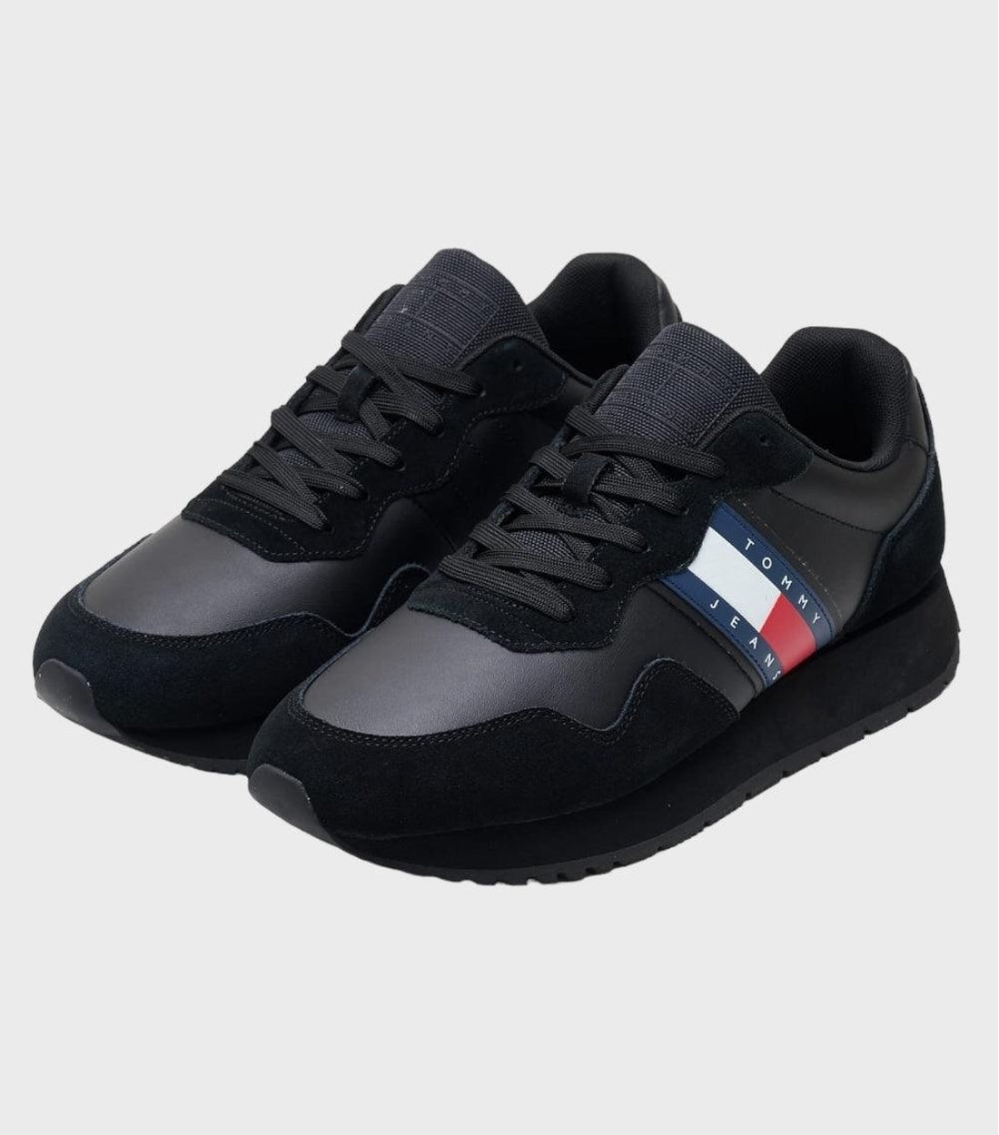 Tommy Hilfiger Zwart Heren Basket Runner Sneakers