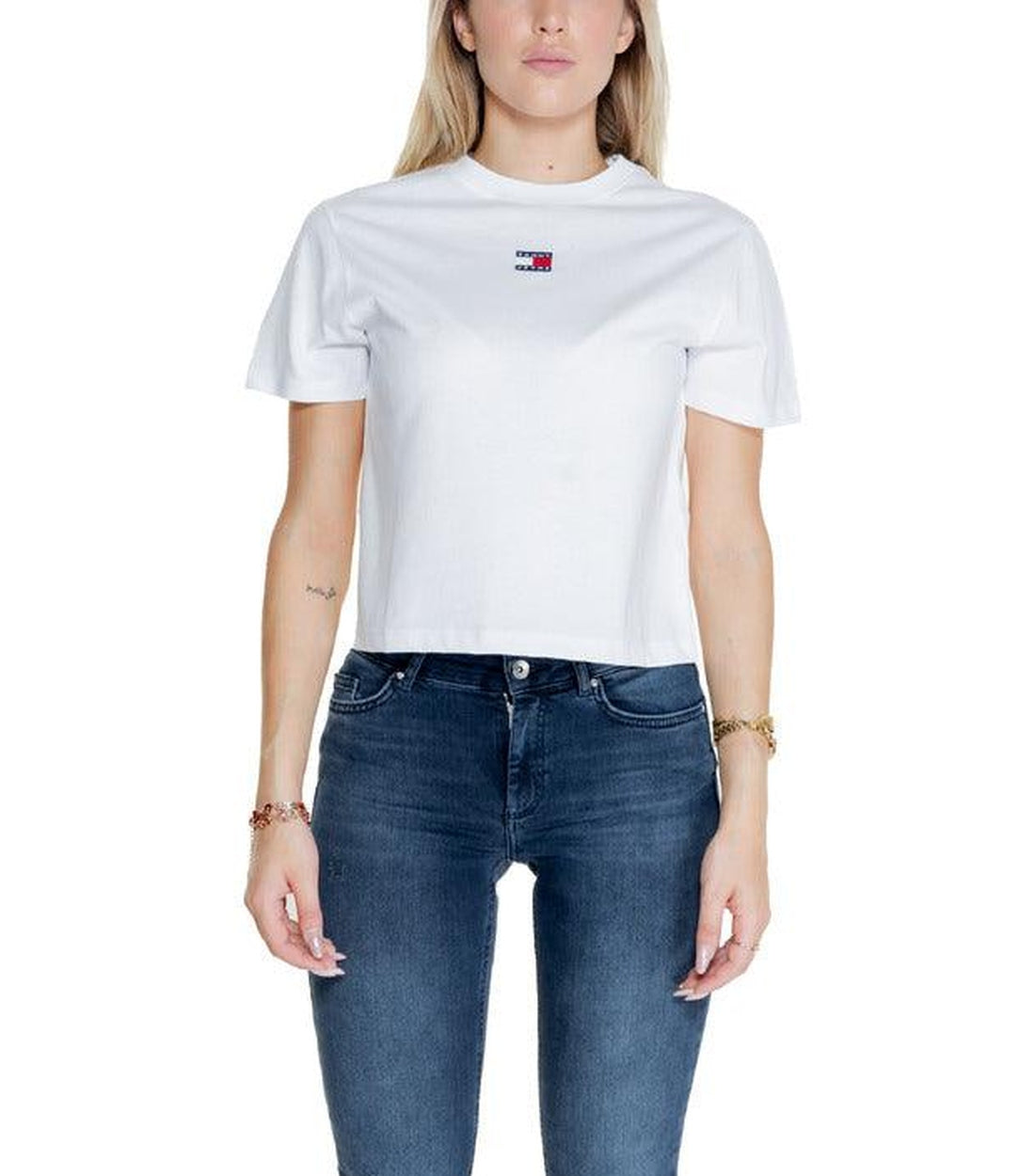 Tommy Hilfiger Jeans Wit T-shirt Dames