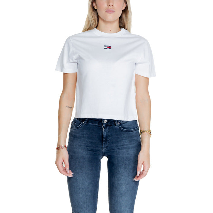 Tommy Hilfiger Jeans Wit T-shirt Dames