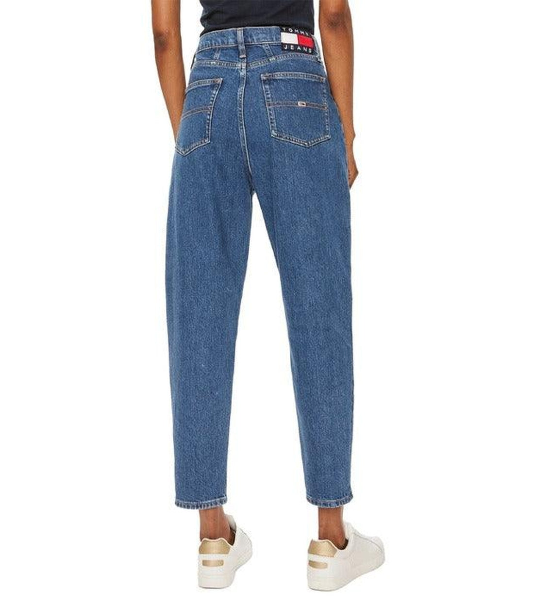 Tommy Hilfiger Jeans Blauw Tapered Mom Jeans Dames