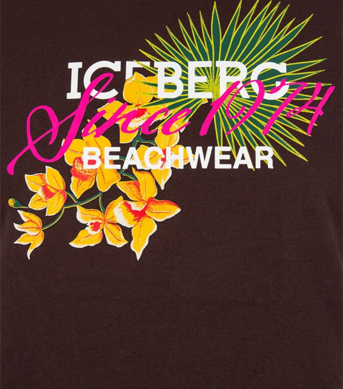 Iceberg Flower T-Shirt Bruin