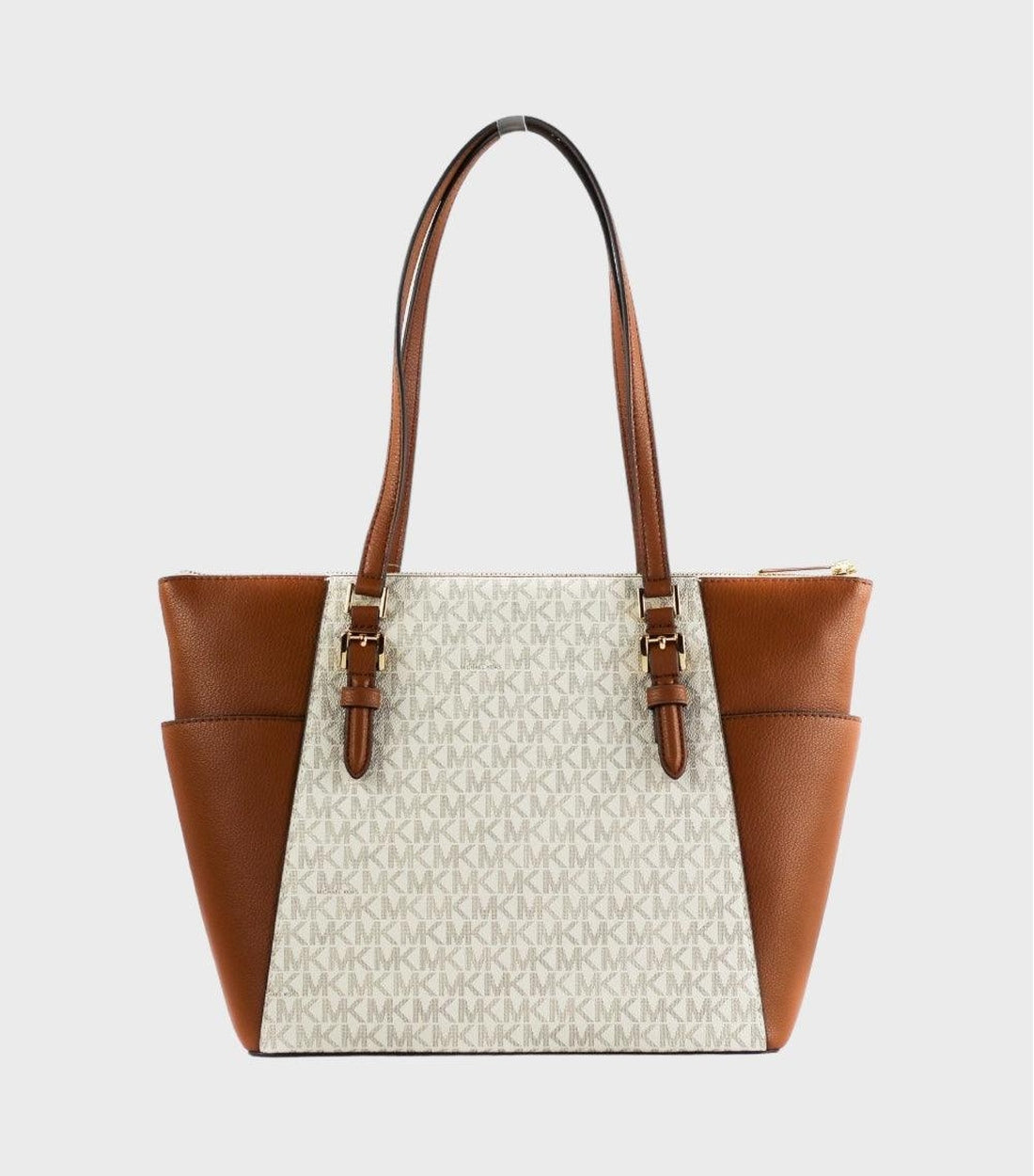 Michael Kors Charlotte Signature Bruin Handtas