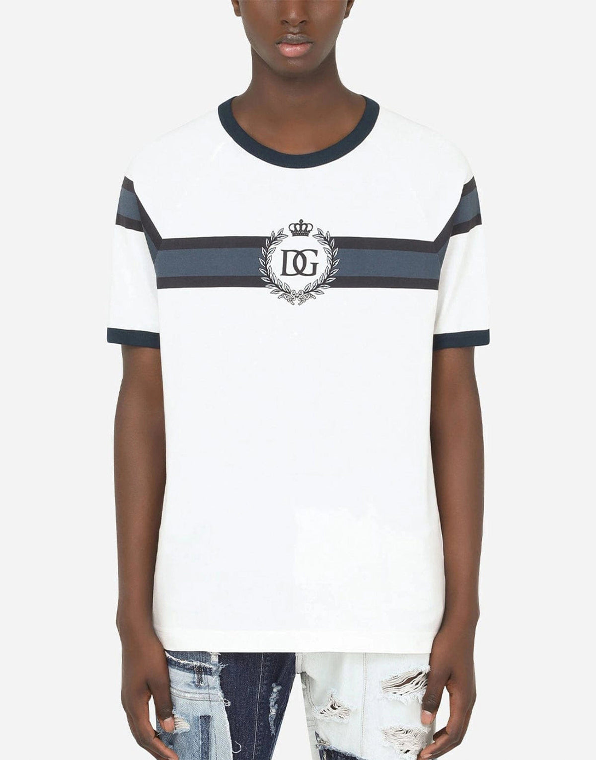 Dolce & Gabbana Wit D&G Logo T-shirt