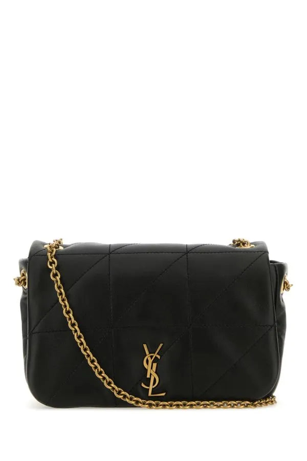 Saint Laurent Zwart Leren Mini Jamie Schoudertas