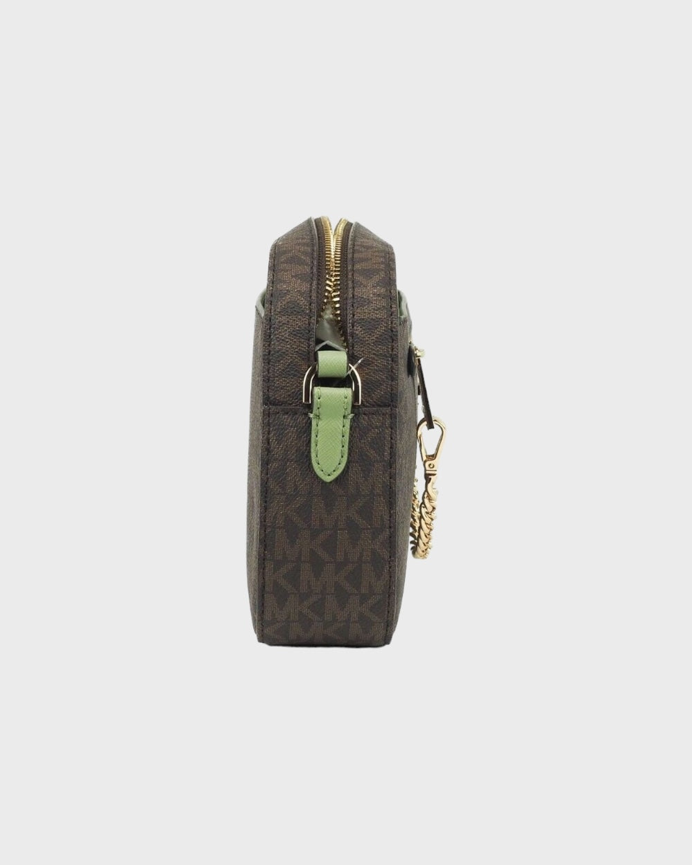 Michael Kors Jet Set Bruin / Groen Crossbody Tas