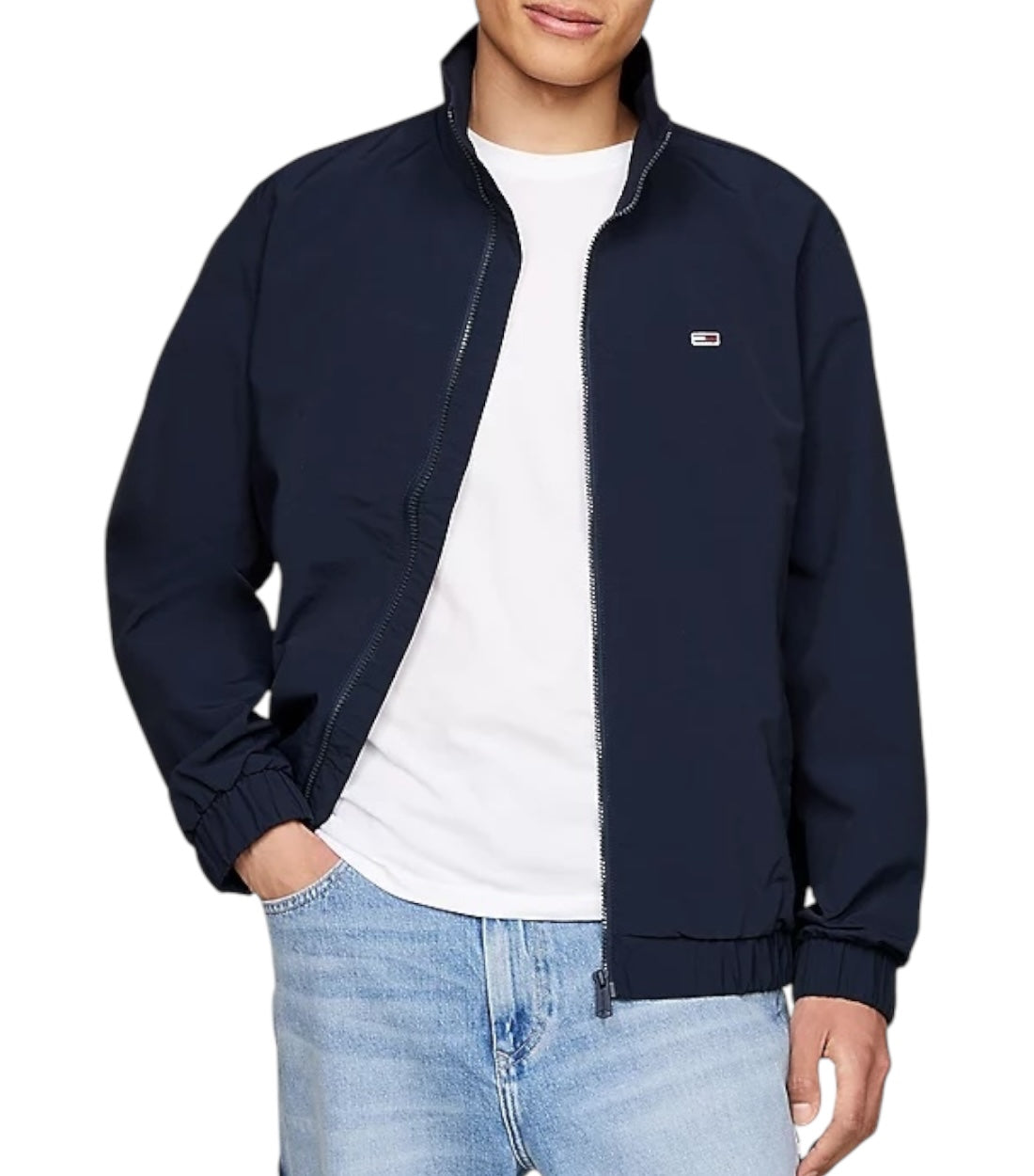 Tommy Hilfiger Jeans Blauw Essential Relaxed Windbreaker Jas