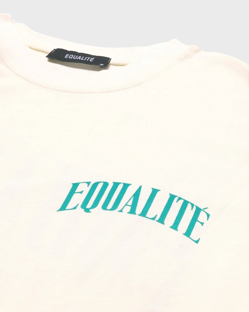 Equalite Oliver Oversized T-shirt Wit / Turqoise Unisex