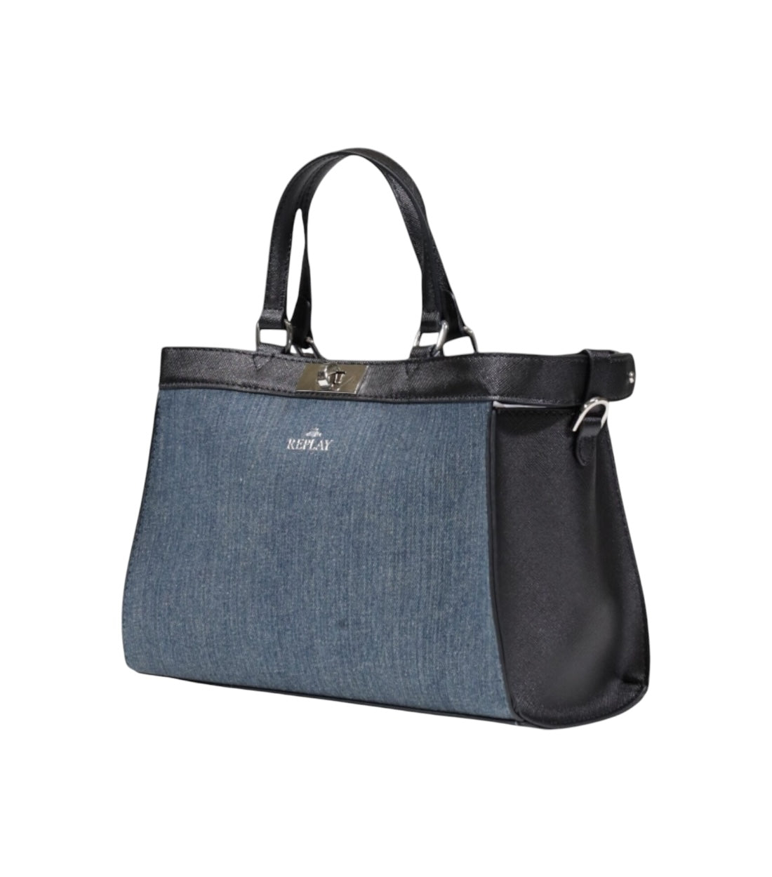 Replay Blauw Denim Handtas