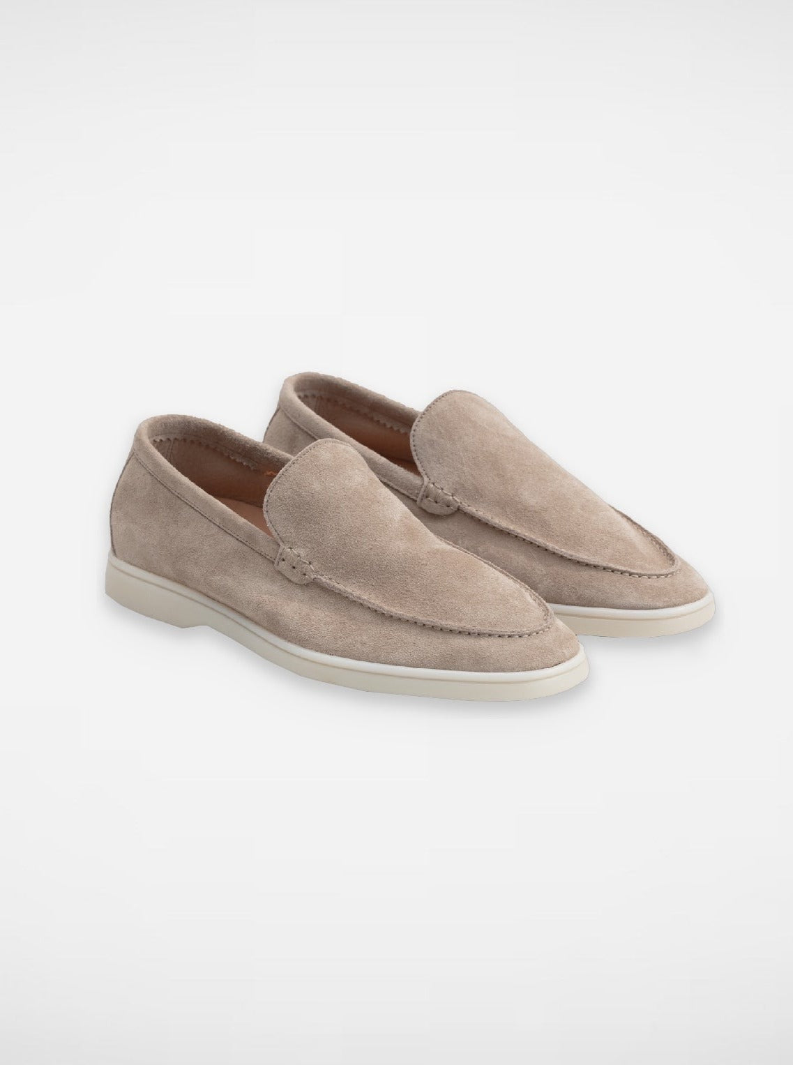 Mersino Originale Beige Suede Loafers