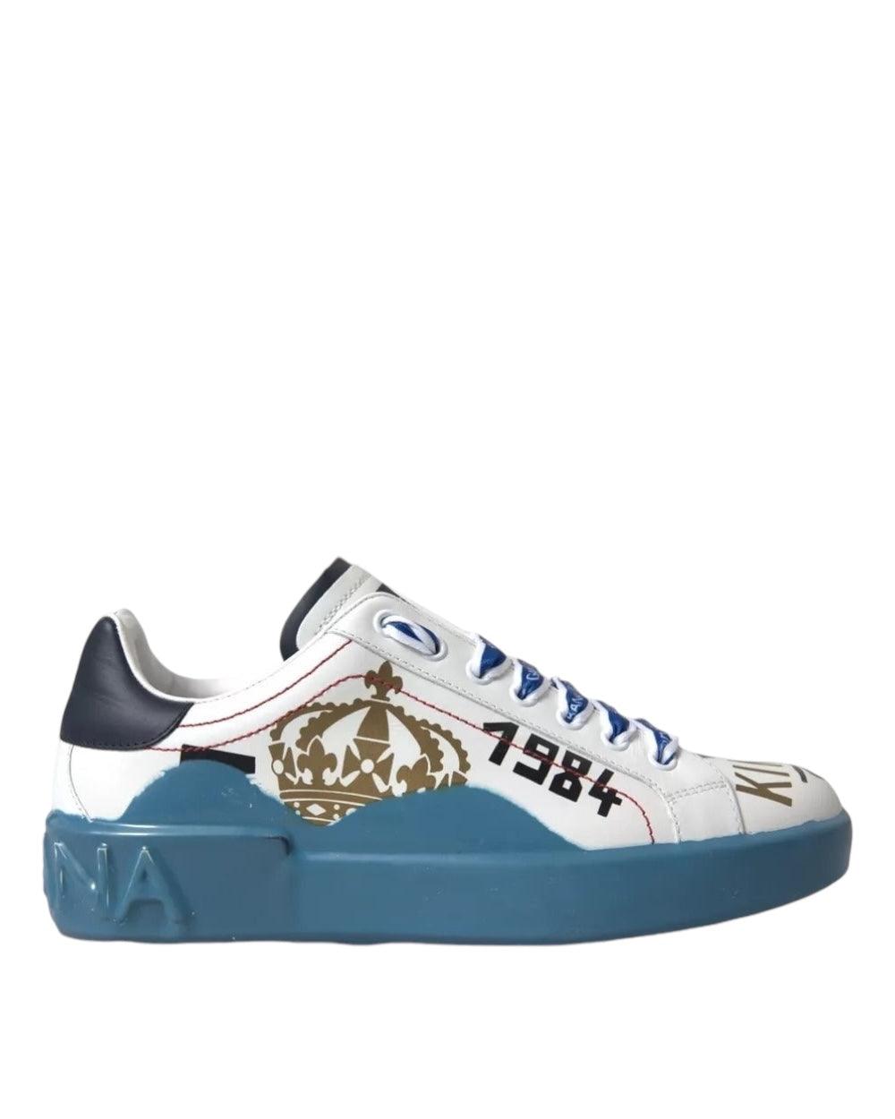 Dolce & Gabbana Blauw Wit Portofino Sneakers