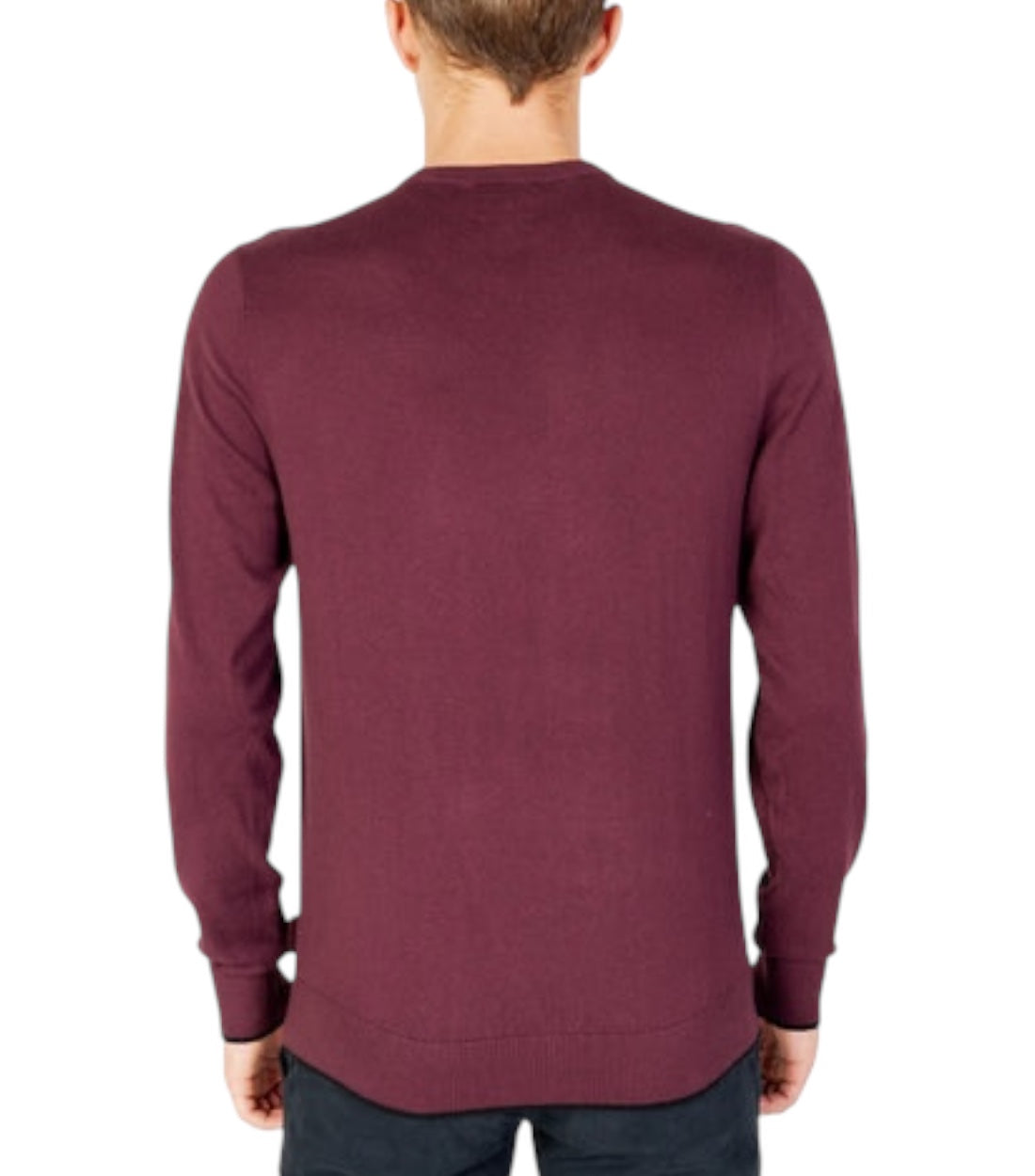 Armani Exchange Bordeaux rood Long Sleeve Shirt