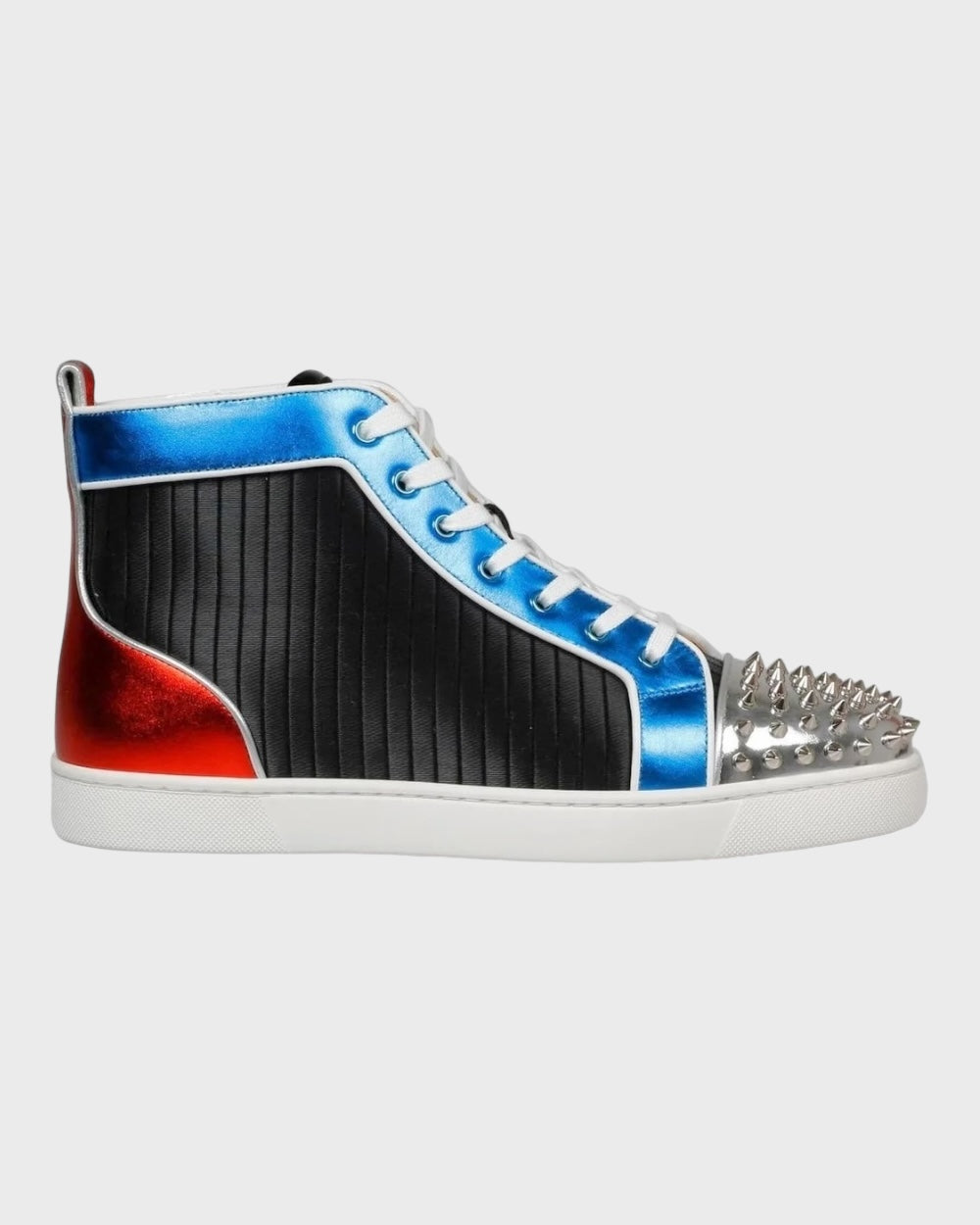 Christian Louboutin | Louis Orlato Meerkleurig High Top Sneakers Met Studs