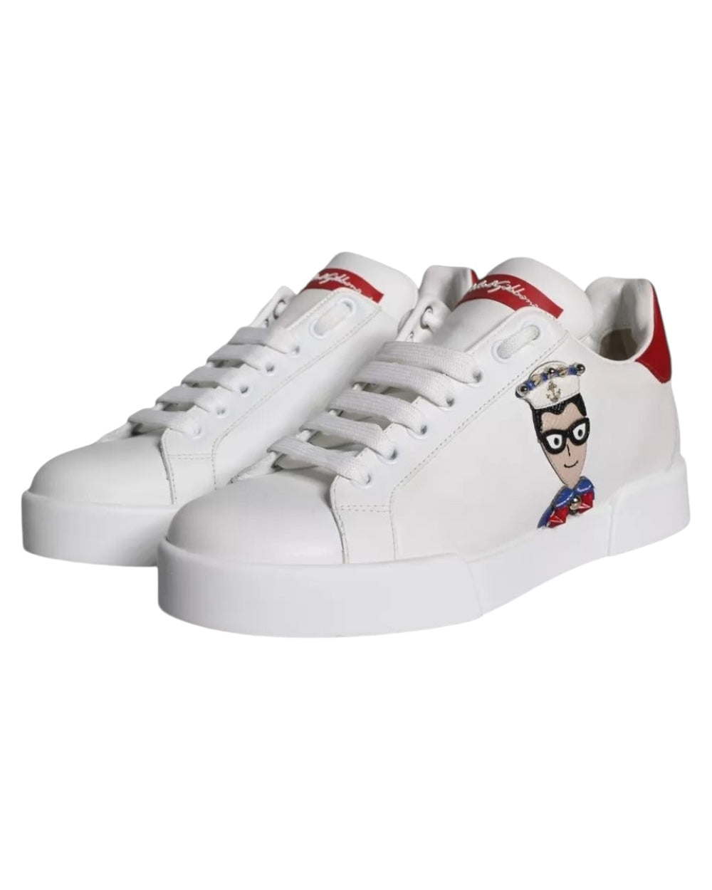 Dolce & Gabbana Wit Kalfsleren Sneakers