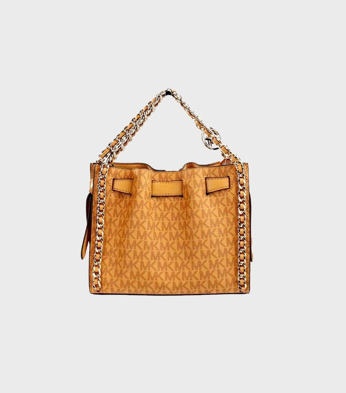 Michael Kors Mina Signature Bruin Crossbody Tas