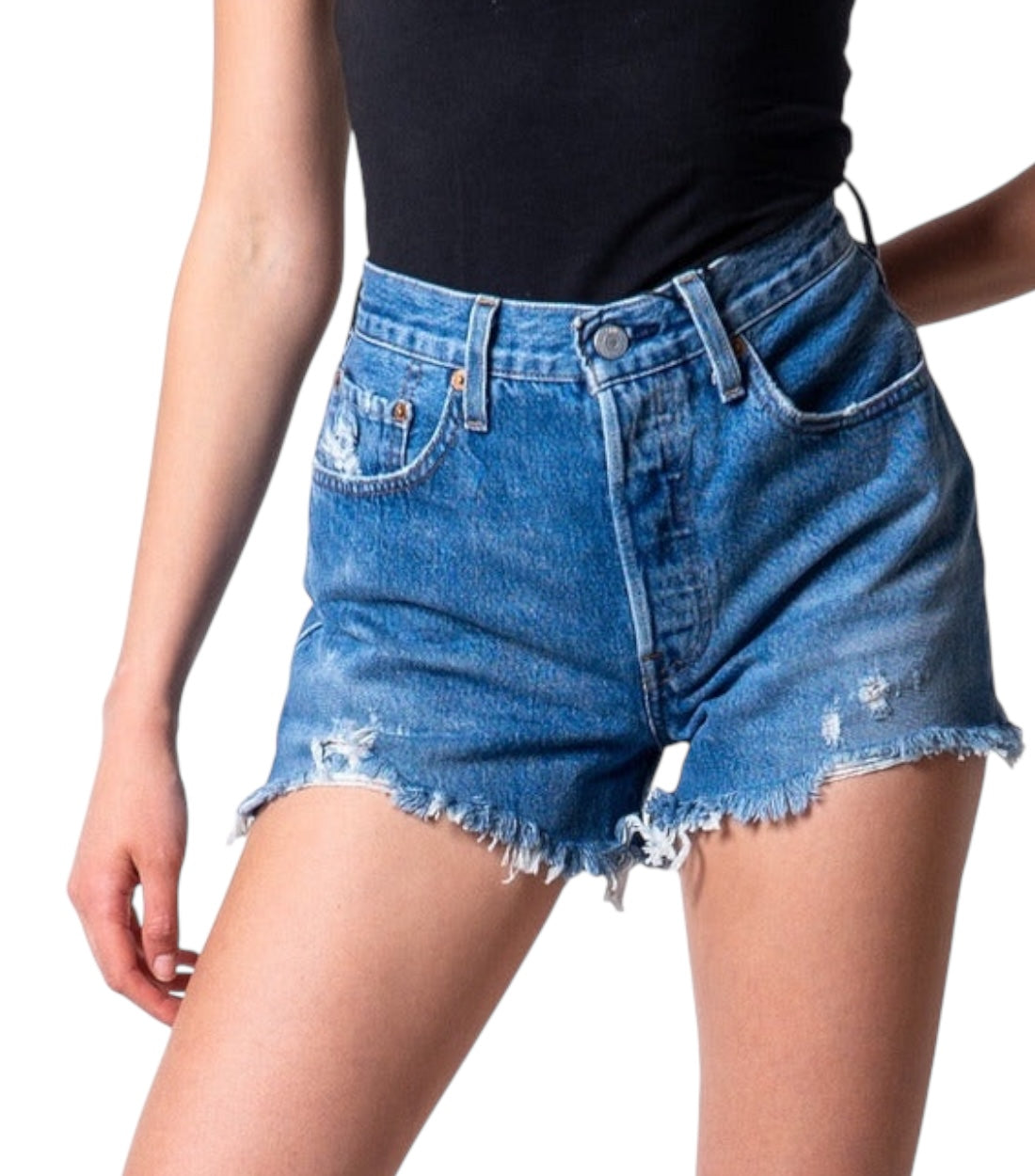 Levi`s Blauw Shorts Dames