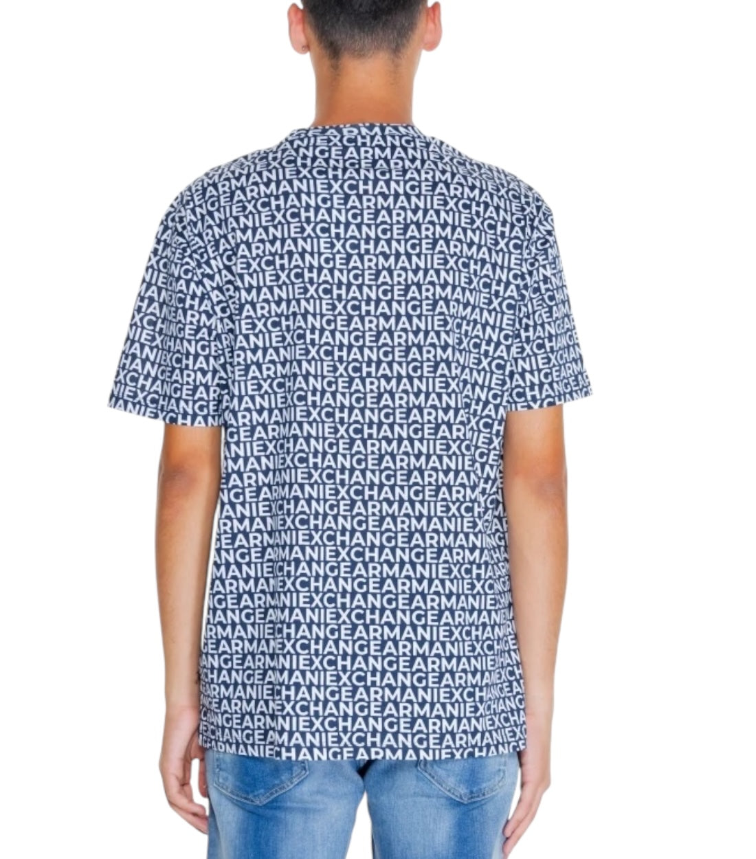 Armani Exchange Blauw T-shirt Met Grafische Print