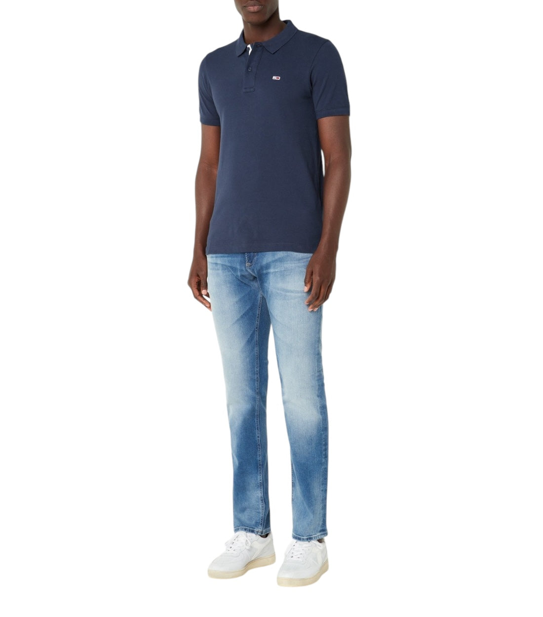 Tommy Hilfiger Jeans Slim Fit Polo Van Katoen Met Logo