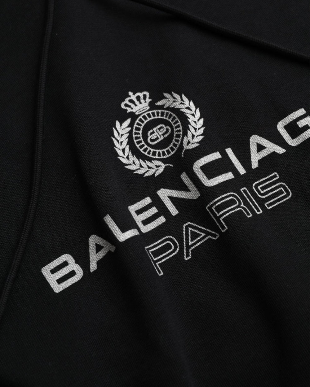 Balenciaga Zwart Paris Oversized Hoodie