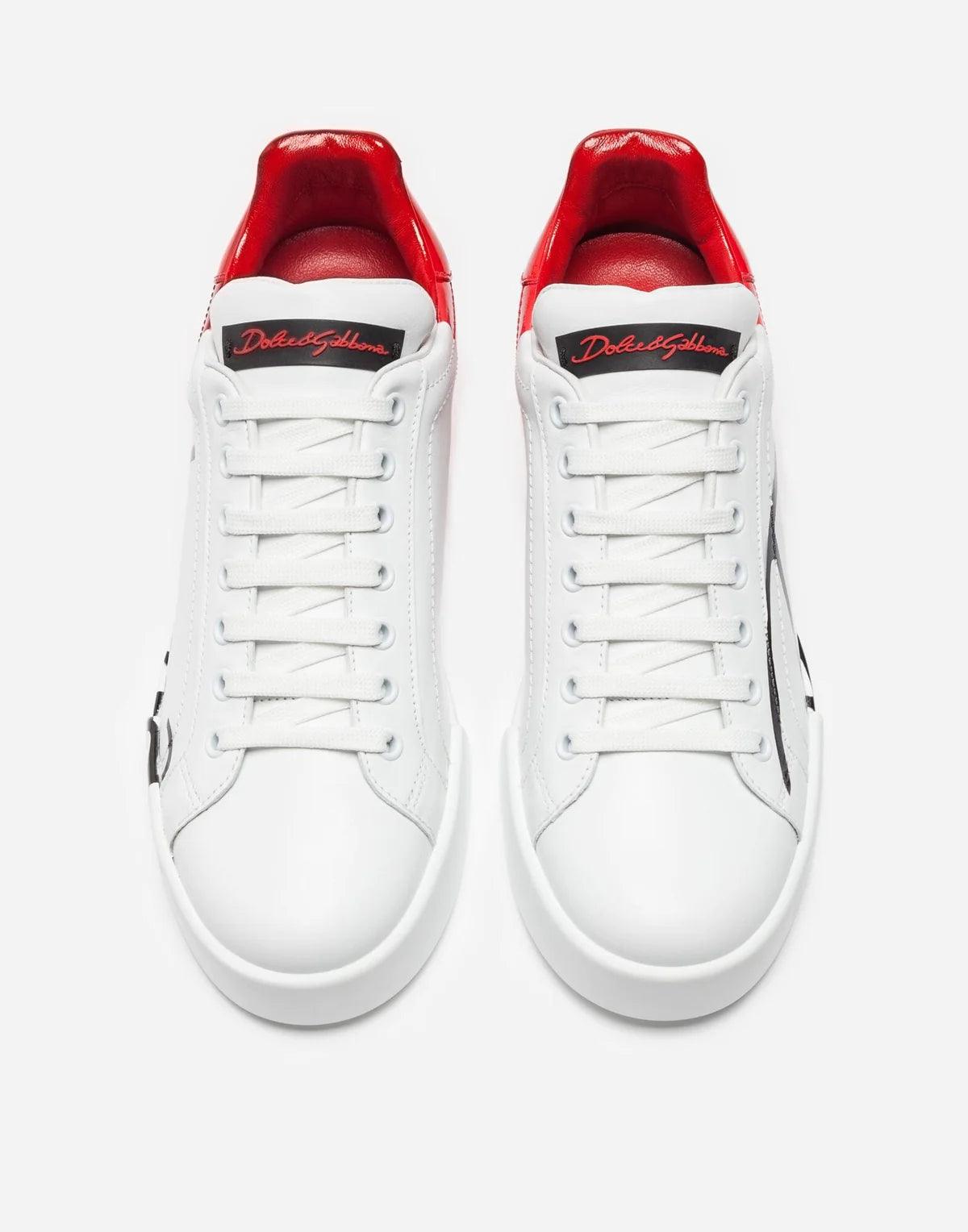 Dolce & Gabbana Wit / Rood Dames Sneakers