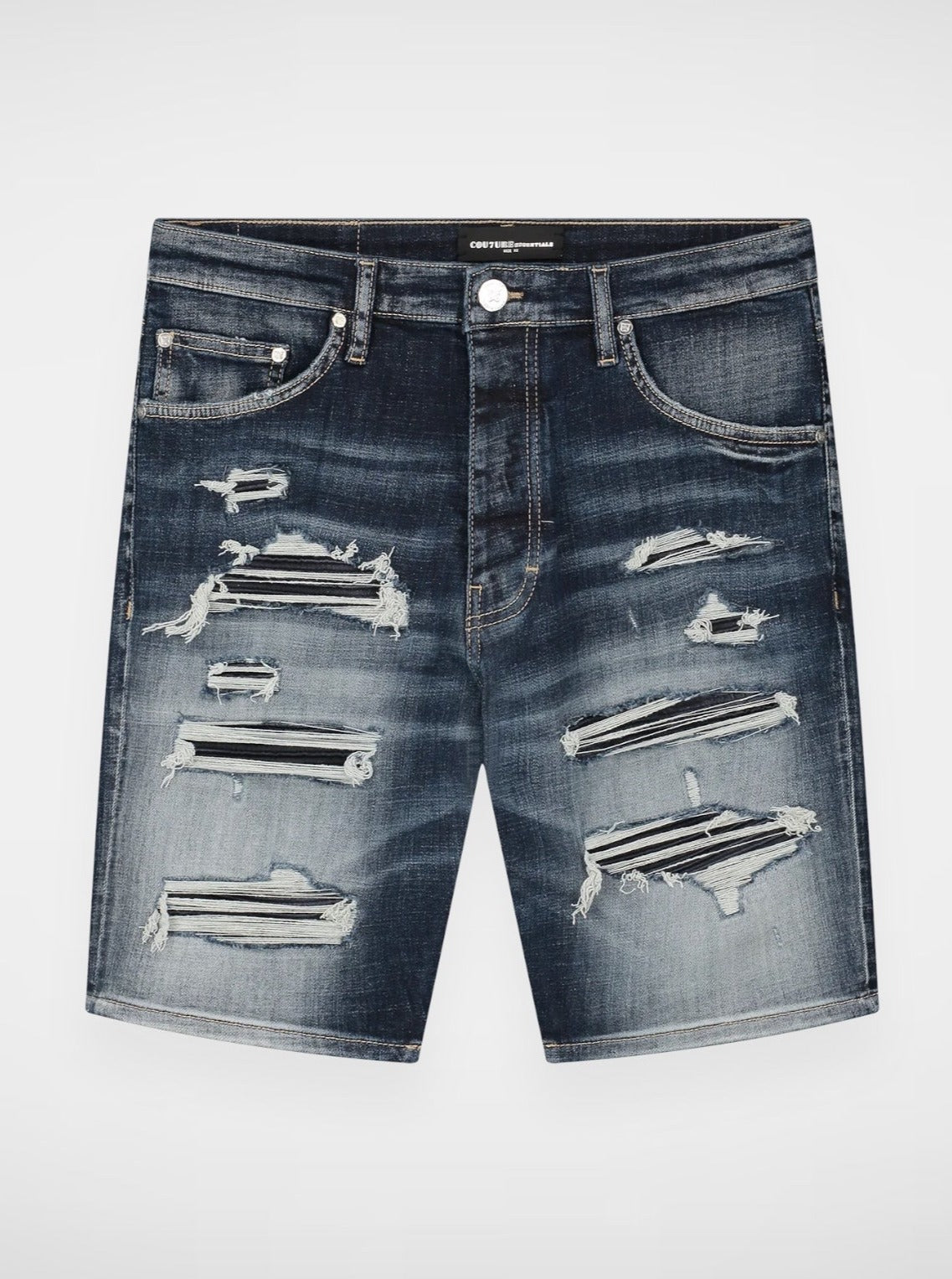 Essentials Cou7ure | Bronx Brooklyn Short Jeans Hosen Blau