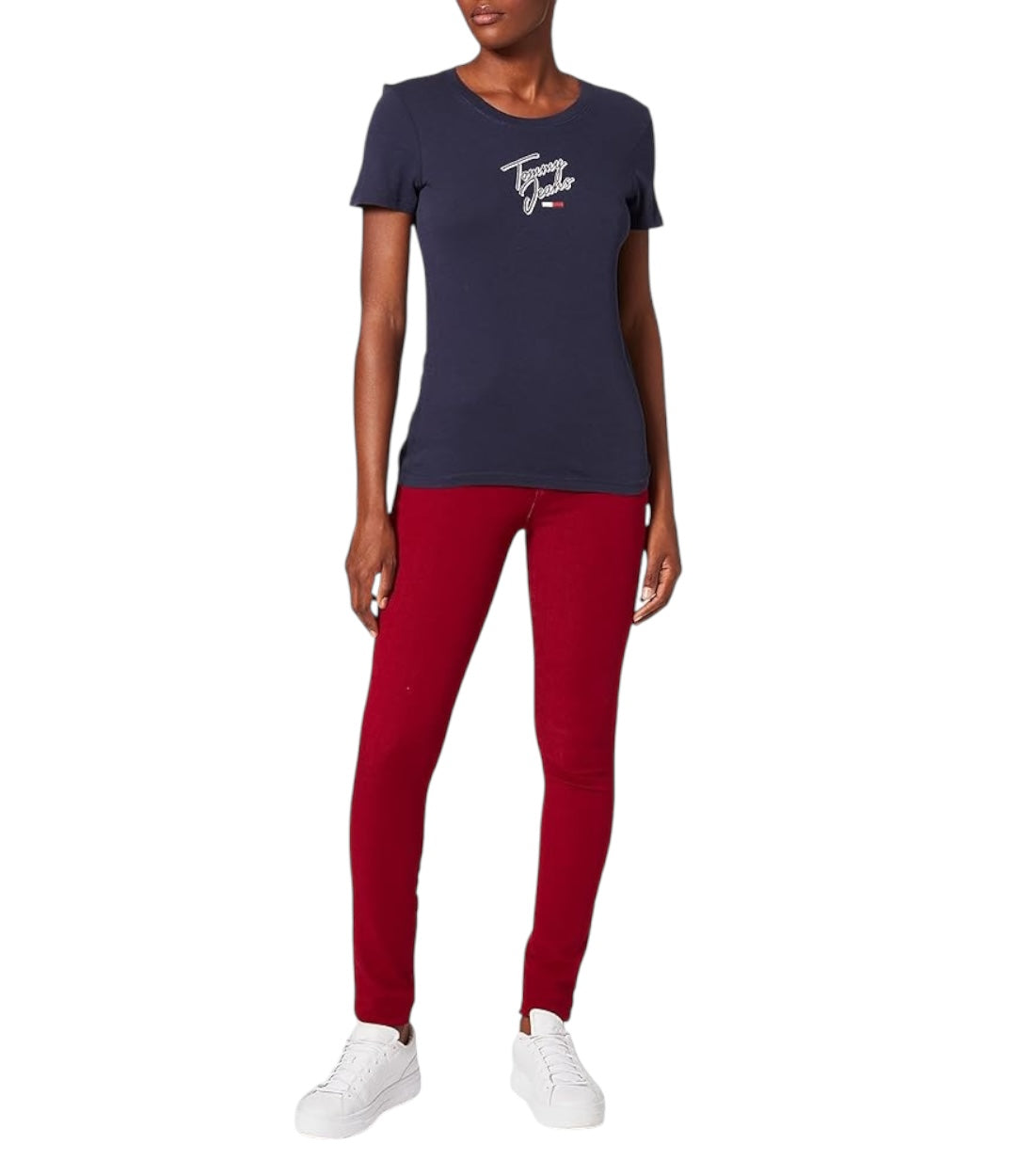 Tommy Hilfiger Jeans Maglietta Tjw Skinny Script T-Shirt Donna