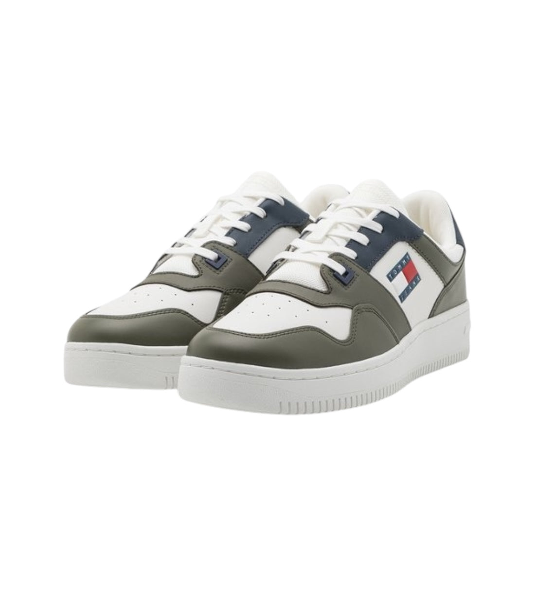 Tommy Hilfiger Groen Retro Basket Sneakers