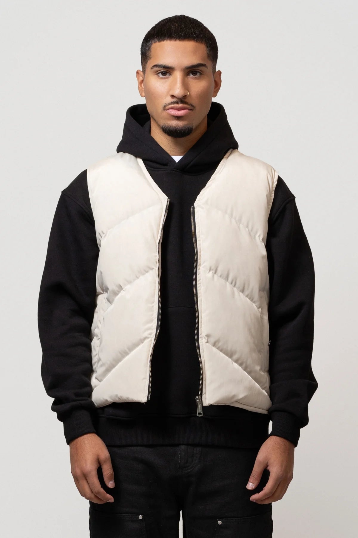 Equalité Diagonal Bodywarmer Off-white