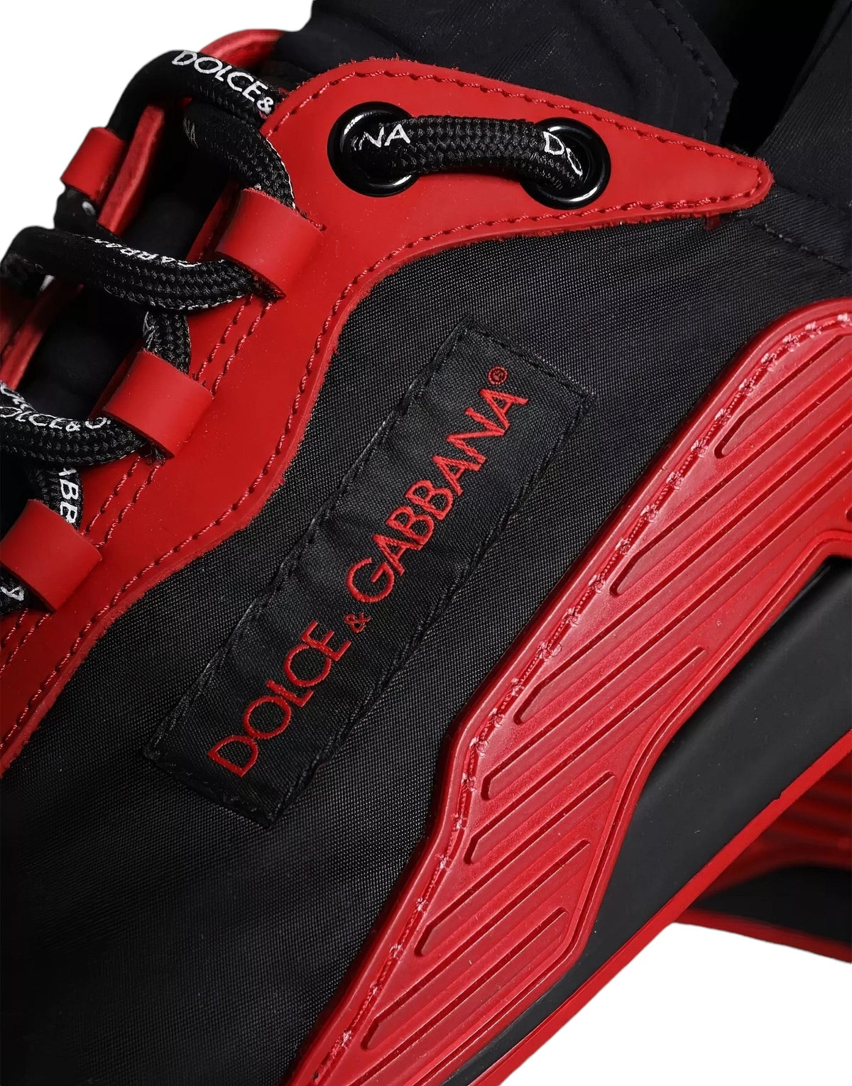 Dolce & Gabbana Zwart Rood NS1 Sneakers