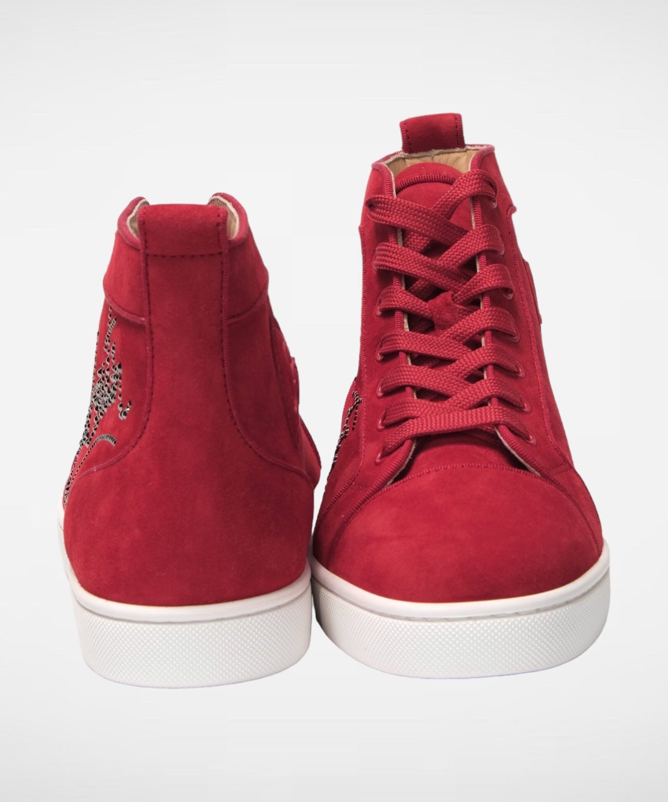 Christian Louboutin Rood High Top Sneakers