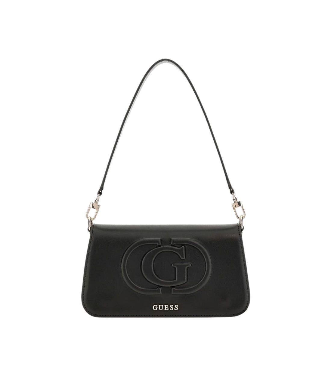 Guess Zwart Eco Mietta Flap Crossbody Tas