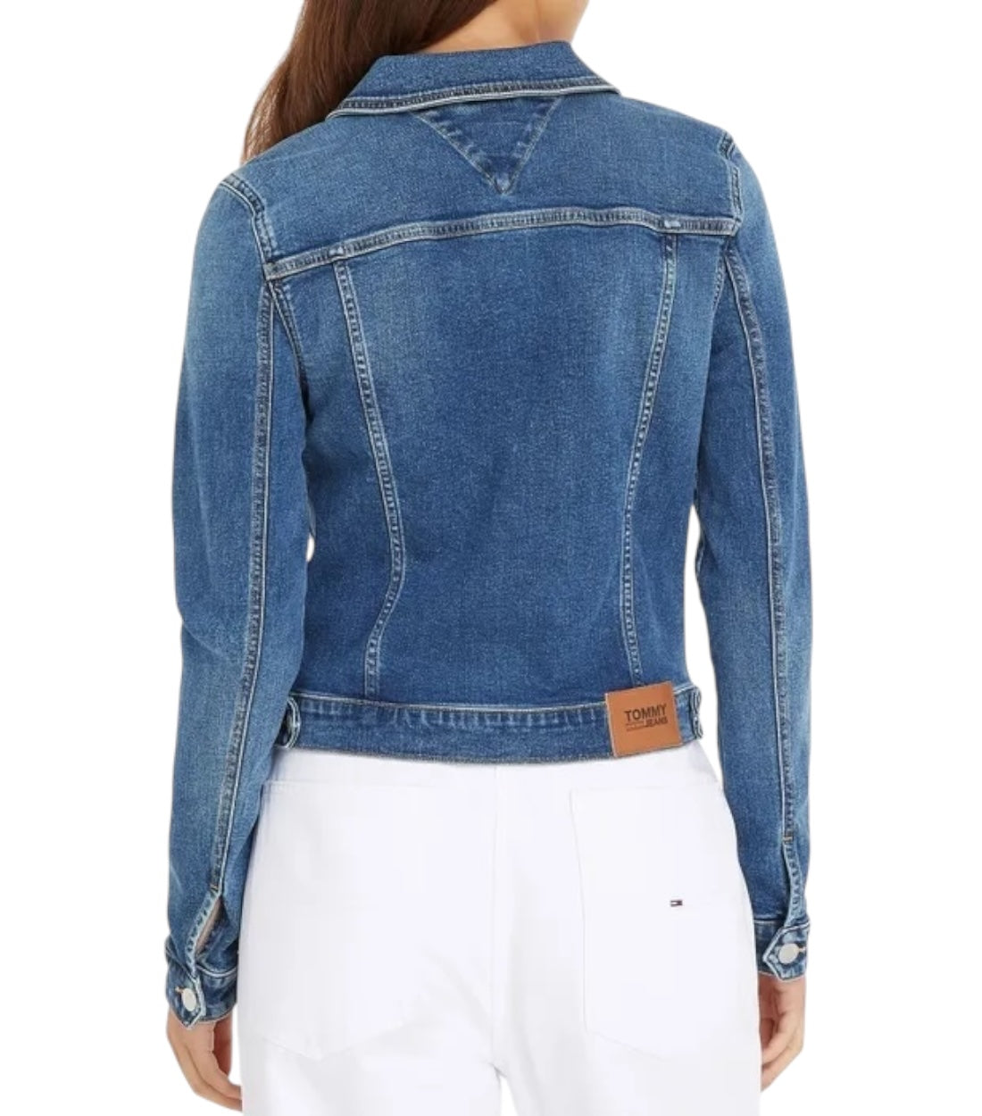 Tommy Hilfiger Blauw Vivianne Slim Denim Jas Dames