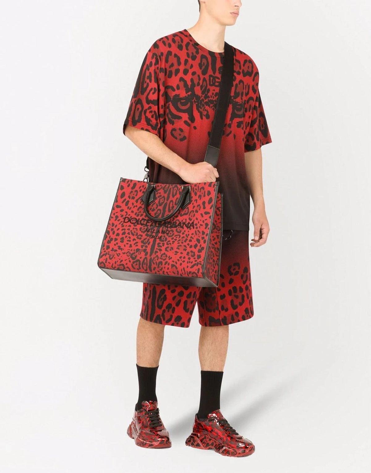 Dolce & Gabbana Rood Leopaard T-shirt