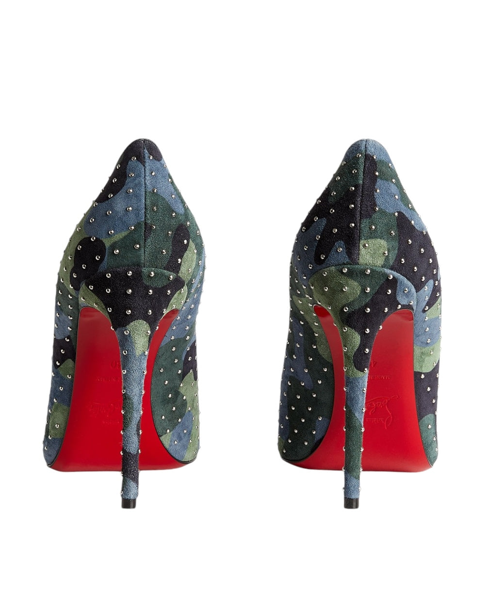 Christian Louboutin Camouflage Kate Plume Pumps 100MM Pumps