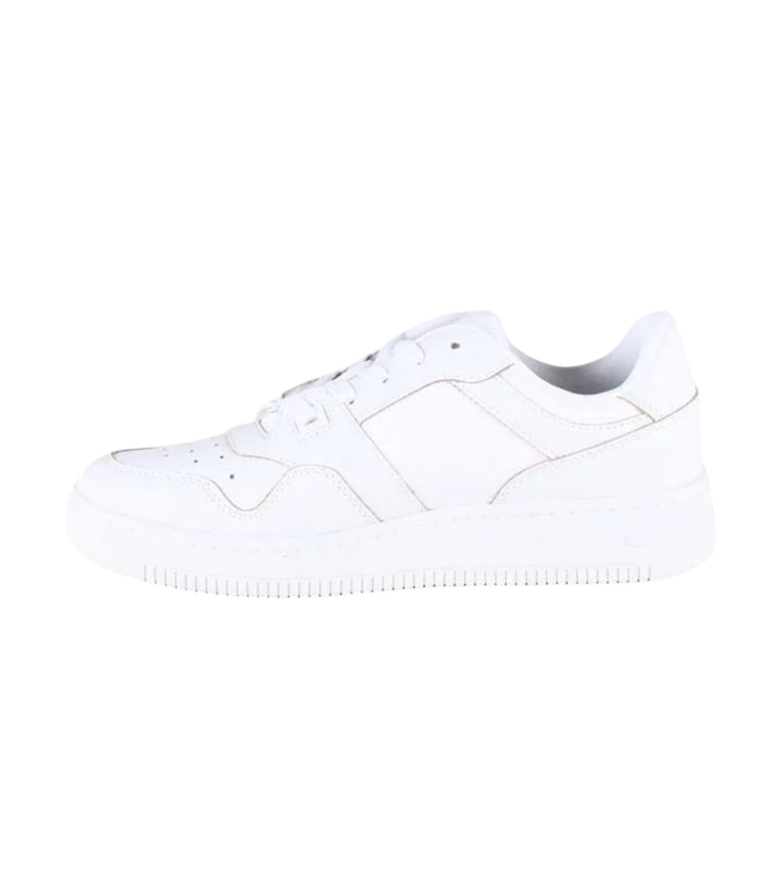 Tommy Hilfiger Wit Sneakers Met Beige Details