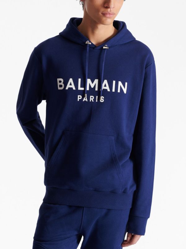 Balmain Blauw Hoodie