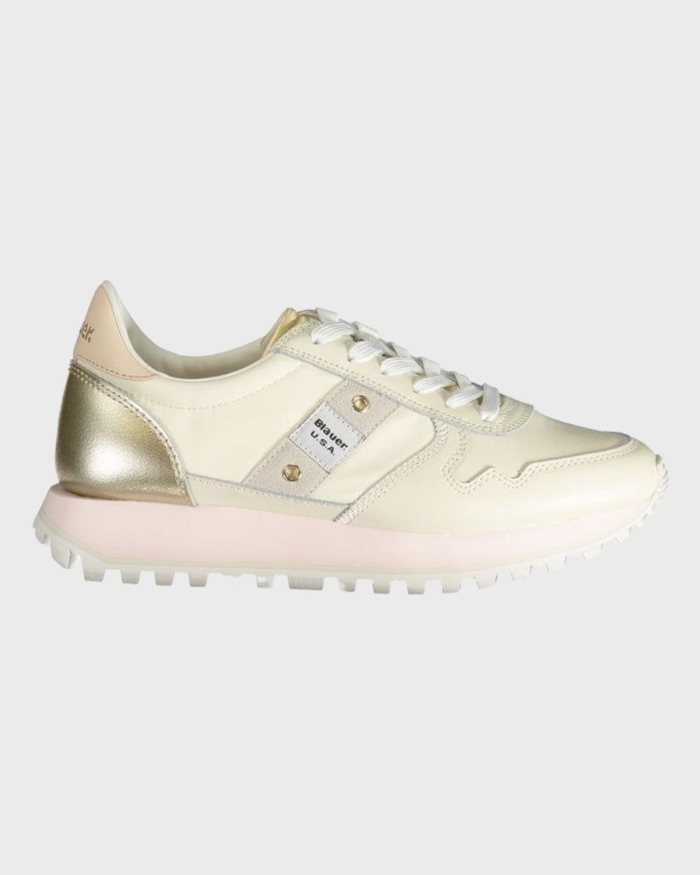 Blauer Beige Heren Sneakers