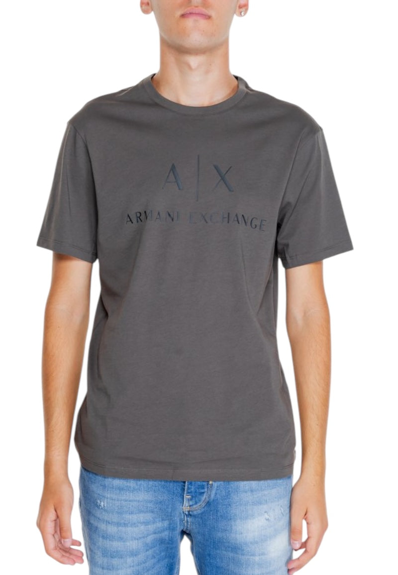 Armani Exchange Zwart Olive T-shirt Met Logo