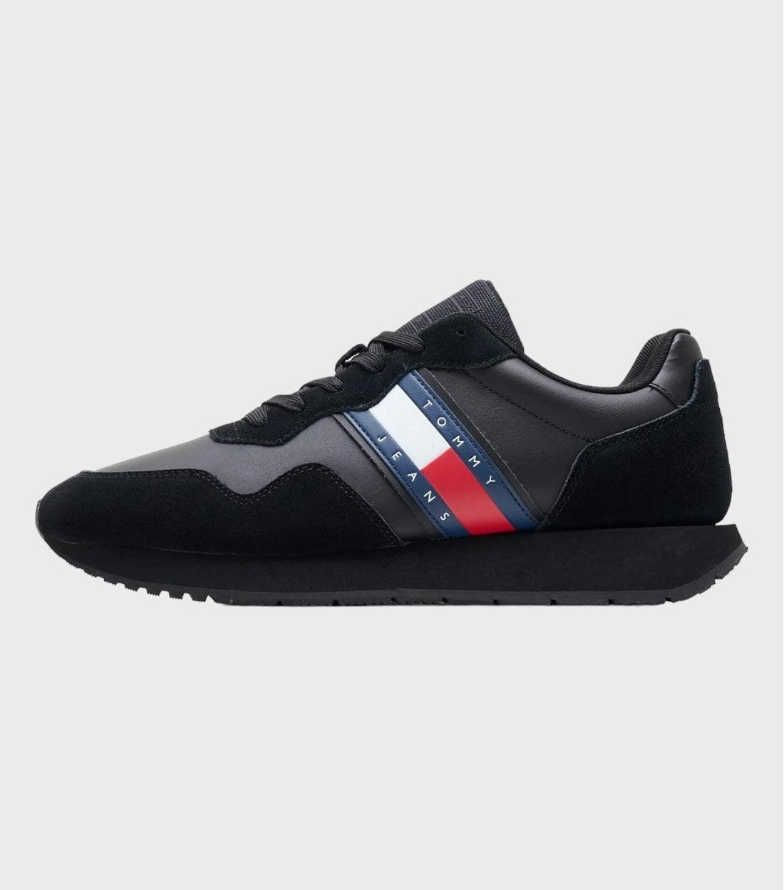 Tommy Hilfiger Zwart Heren Basket Runner Sneakers